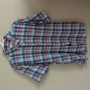 Weatherproof Men's Casual Plaid Shirt - Blue, Red, White